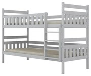 Łóżko piętrowe BARTEK 180x90 białe drewniane KOCOT KIDS