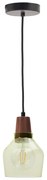 Zielono-naturalna lampa wisząca ze szklanym kloszem ø 13,5 cm Silex – Kave Home