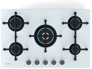 Klarstein Illuminosa 75cm Płyta gazowa 5 palników Biały