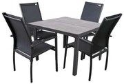 BERGAMO EXPERT ANTRACIT - aluminiowy zestaw sof 4+1