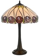 Endon 64177 - Lampa stołowa Tiffany HUTCHINSON 1xE27/60W/230V, średnica 40 cm
