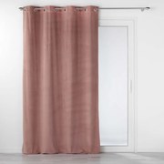 Różowa aksamitna zasłona 140x260 cm Velouriane – douceur d'intérieur