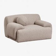 Zestaw 2 Tapicerowanych Foteli Shirina Tkanina Mokka Brąz Bouclé - Sklum