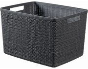 Curver Kosz Jute L 20 l, ciemnoszary