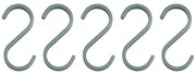 Jasnozielone wiszące metalowe haczyki zestaw 5 szt. Hang-it – Mette Ditmer Denmark