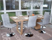 Krzesło do jadalni MCW-C41 (zestaw 6 sztuk),  szary beton vintage