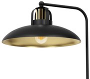 Lampka biurkowa FELIX BLACK/GOLD 1xE27, na biurko, czarna, złota,
