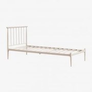 Łóżko Żelazne Amaia Kremowa Tapioca & 90 X 190 Cm - Sklum