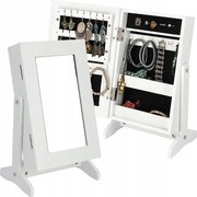 KADAX Mała szafka na biżuterię z lustrem Trullo, biała