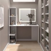 Stół toaletowy biały 122.2x55.2x75.8 tower