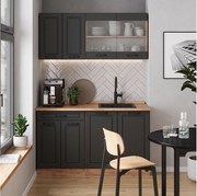 Pojedyncza kuchnia antracytowy dom wiejski/złoty dąb 140x60x81.6 r-line