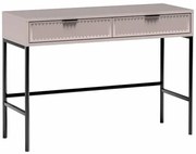 Beżowa konsola glamour z lamelami, ryflowana T1-K68