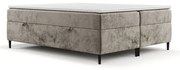 Jasnobrązowe łóżko boxspring ze schowkiem 140x200 cm Araya – Maison de Rêve