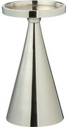 Świecznik dekoracyjny, srebrny, 17 cm