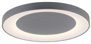 Lampa sufitowa w kolorze ciemnoszarym z wbudowanym LED i pilotem - Meidan Nowoczesny Oswietlenie wewnetrzne