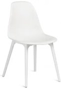 Zestaw 2 Krzeseł Do Jadalni Scand Z Polipropylenu Biała - Sklum