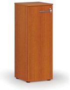 Szafa biurowa niska z drzwiami PRIMO WOOD, 400 x 420 x 1087 mm, wiśnia