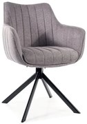 Krzesło tapicerowane AZALIA BREGO szary SIGNAL