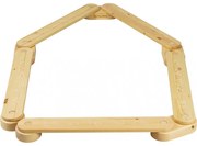Ścieżka sensoryczna drewniana, balance beam, 5 elementów, naturalna - meowbaby®