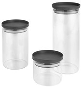 Szklane pojemniki na żywność 3 szt. – Metaltex