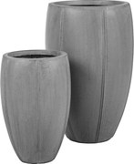 DONICE OGRODOWE SYLVIE ZESTAW 2 SZTUK SZARE