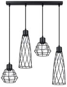 Druciana lampa wisząca czteropunktowa - 7X A422 C0-B71