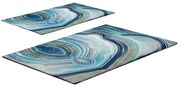 Niebieskie dywaniki łazienkowe zestaw 2 szt. 60x100 cm – Foutastic
