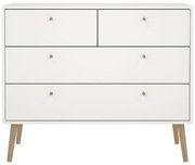 Biała niska komoda 99x82 cm Bodo – Tvilum