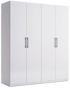 Biała 4-drzwiowa szafa uchylna N2-L66