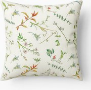 Poduszka dekoracyjna o delikatnym motywie roślinnym