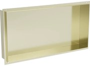 Mexen X-Wall-NR półka wnękowa bez kołnierza 60 x 30 cm, złota szczotkowana - 1951603010