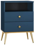 Szafka nocna BLU 2S granatowa ML MEBLE