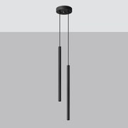 Lampa wisząca PASTELO 2 czarna SOLLUX  LIGHTING