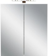 Kremowa wisząca szafka łazienkowa z lustrem 60x71 cm Arcena – Germania