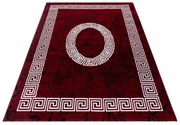 Dywan nowoczesny Plus ornament czerwony 80 cm x 150 cm