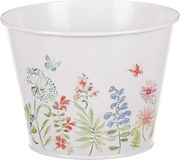 Osłonka na kwiaty Kwiaty łąkowe, 16 x 12 cm, metal