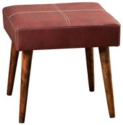 Taboret NUTO 46x46 cm czerwony