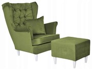 Fotel uszak z podnóżkiem Gaja Family Meble