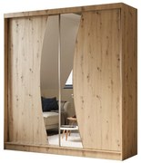 Szafa przesuwna - Foks 200 cm, dąb artisan