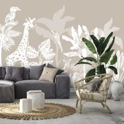 Fototapeta - Beżowe safari (196x136 cm)