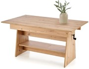 Rozkładany ławo-stół, podnoszony blat, dąb artisan 120-160/70/61-72 ERIKA