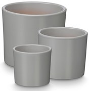 Doniczki ceramiczne, 3 sztuki, Ø 14, 17, 22 cm