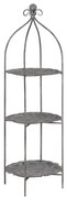 Szary metalowy regał 45x144x45 cm Mireille – Ixia