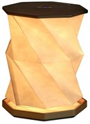 Czarna dekoracja świetlna na USB ø 12 cm Twist Hexagon – Gingko