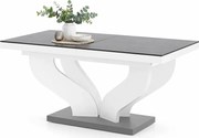 Szaro-biały prostokątny stół rozkładany T6-P53