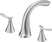 Bateria Wanna Rzymska SucceBuy, Kran do Wanny z Łabędzią Szyją z 3 Otworami i 2 Gałkami, Zestaw Armatury Łazienkowej z Montażem