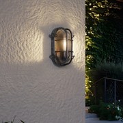 Zewnetrzna Lampa Ścienna Zewnętrzna Srebrna Owalna IP44 - NouticaPrzemysłowy Oswietlenie zewnetrzne