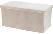 Taboret ze schowkiem Visby, 76 x 38 x 38 cm, aksamitne wykończenie