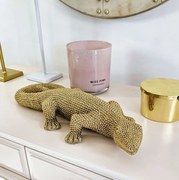 Złota deko figurka "Jaszczurka".