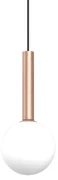 Lampa wisząca PLAY COPPER 1xG9, pojedyncza, kula, różowe złoto
